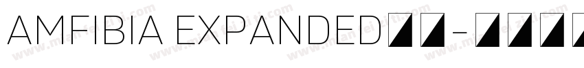 AMFIBIA EXPANDED字体字体转换